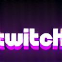 Twitch logo with glowing neon effect