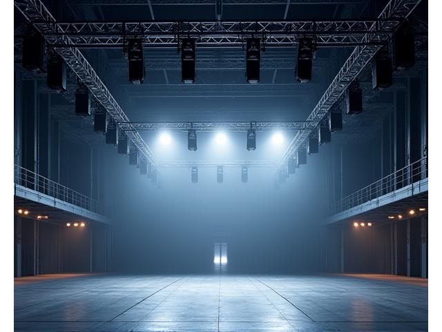 Meyer Sound LEOPARD line arrays rigged for a large event